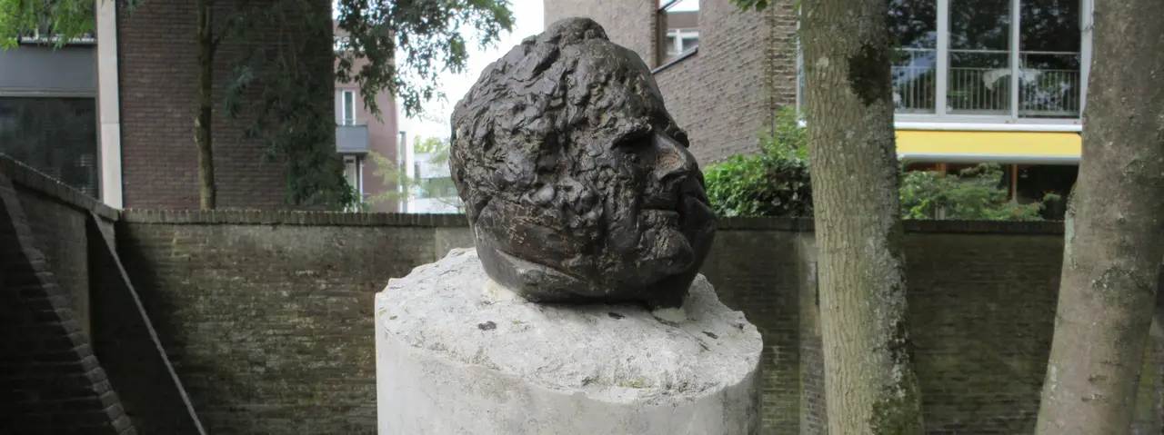 Beeld Albertus Perk, Gedenkt te Sterven, Hilversum