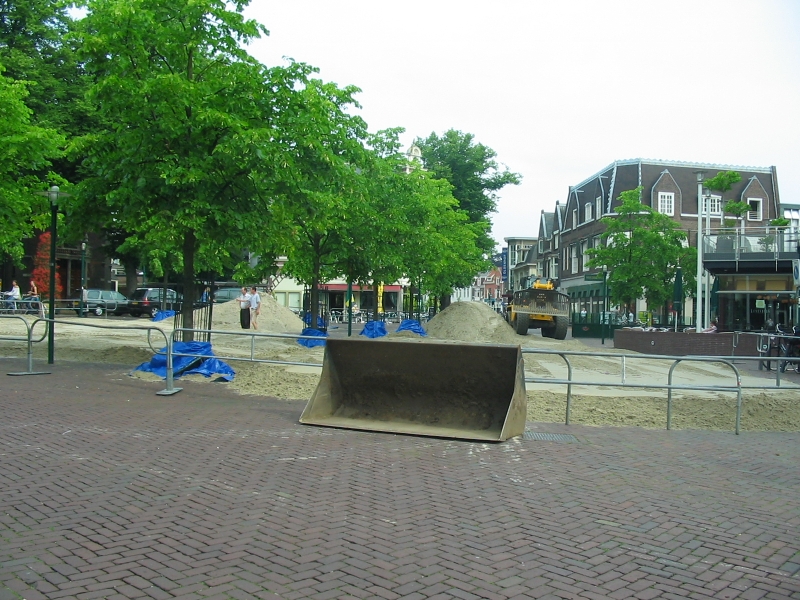 Hilversum, herinrichting Kerkbrink 2005