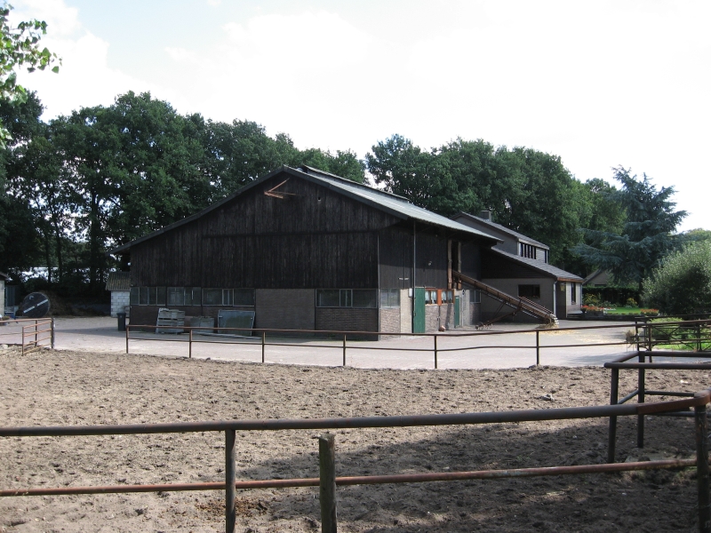 Hilversumse Meent, grasdrogerij aan de Melkmeent