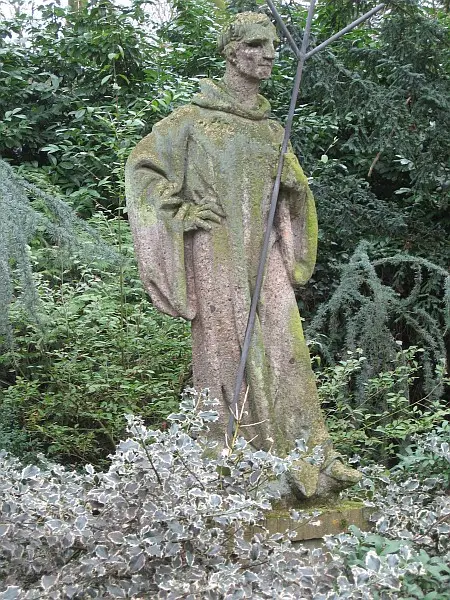 Muiden, beeld Ludgerus bij Boskapel