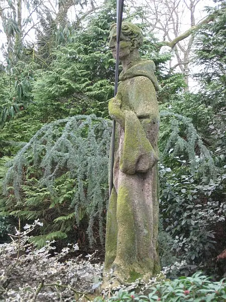 Muiden, beeld Ludgerus bij Boskapel
